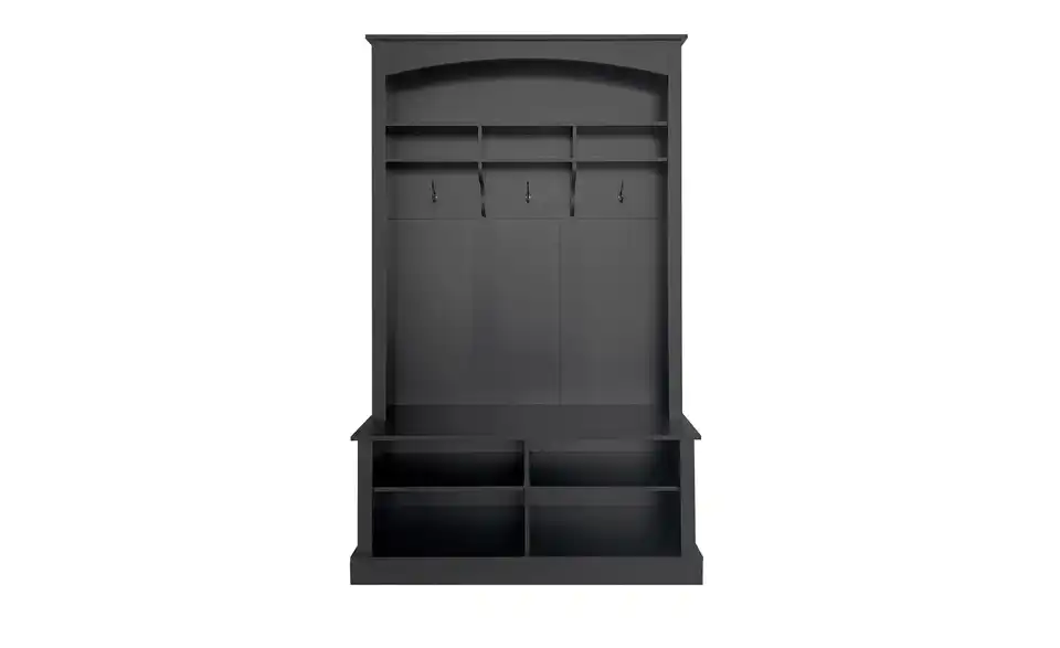 Kompaktgarderobe, Frontansicht