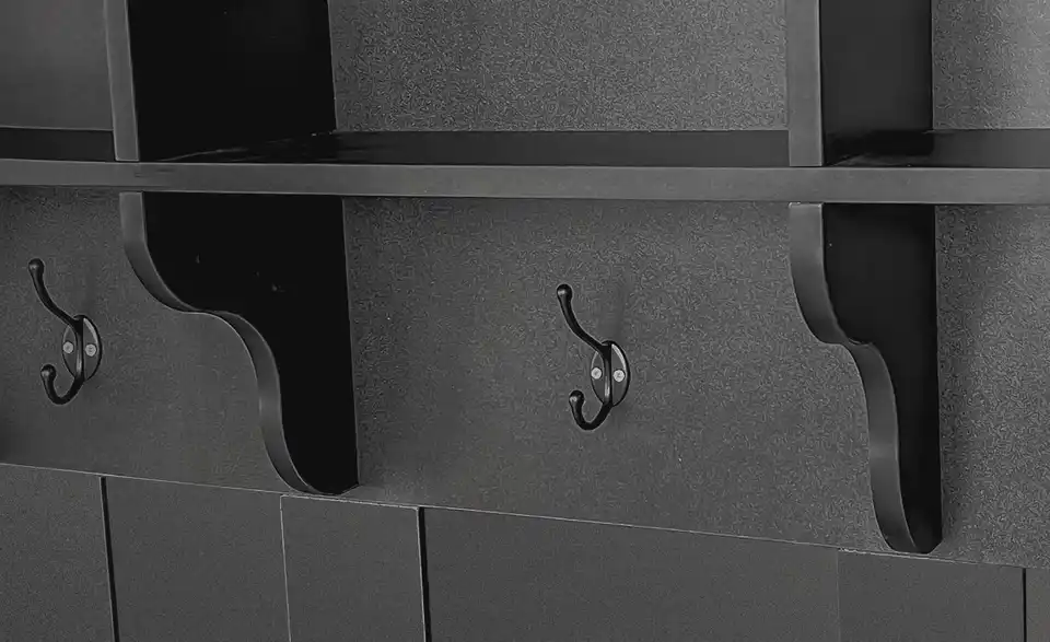 Kompaktgarderobe, Detailansicht