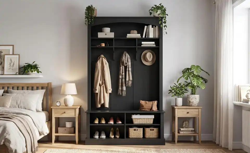 Kompaktgarderobe, in Wohnsituation