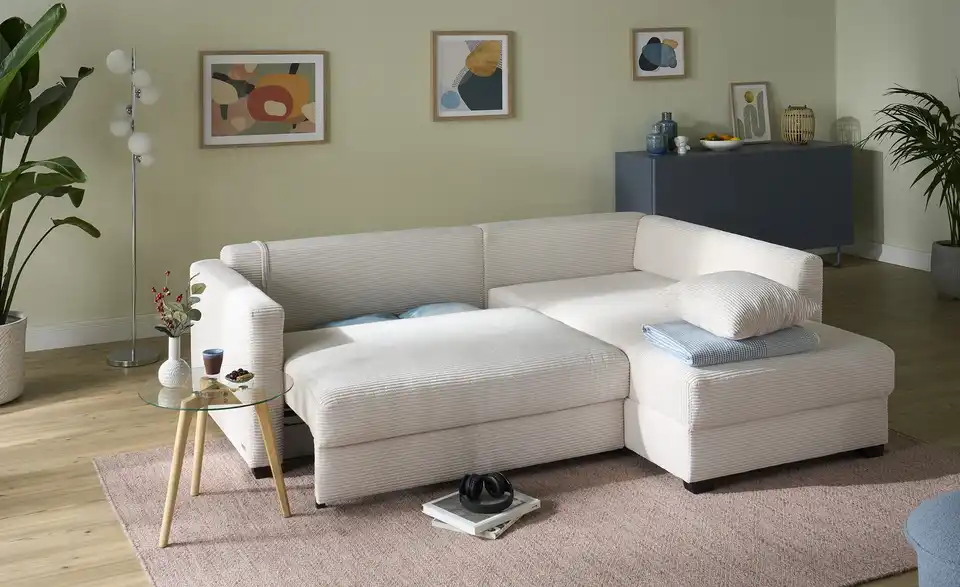 Ecksofa mit Boxspringpolsterung