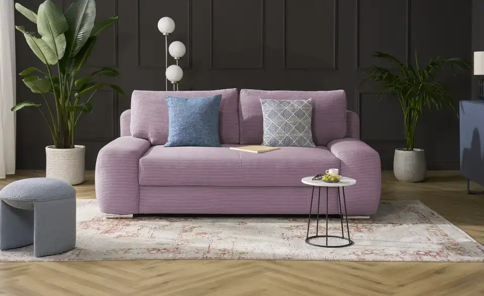 Schlafsofa mit Boxspringpolsterung Viannie de Luxe, Frontansicht