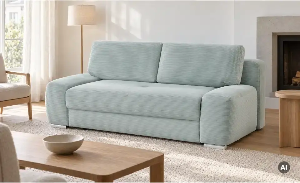 Schlafsofa mit Boxspringpolsterung Viannie de Luxe, in Wohnsituation