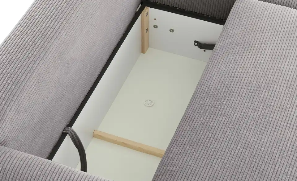 Ecksofa mit Boxspringpolsterung, Detailansicht