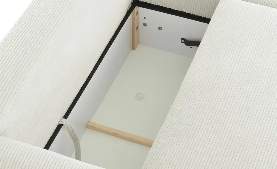 Ecksofa mit Boxspringpolsterung, Detailansicht
