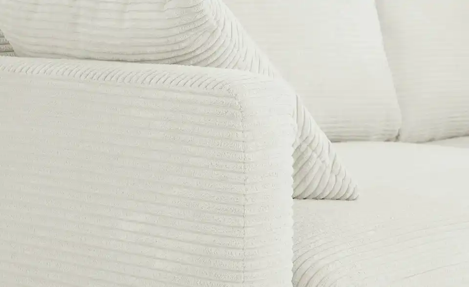 Ecksofa mit Boxspringpolsterung, Detailansicht
