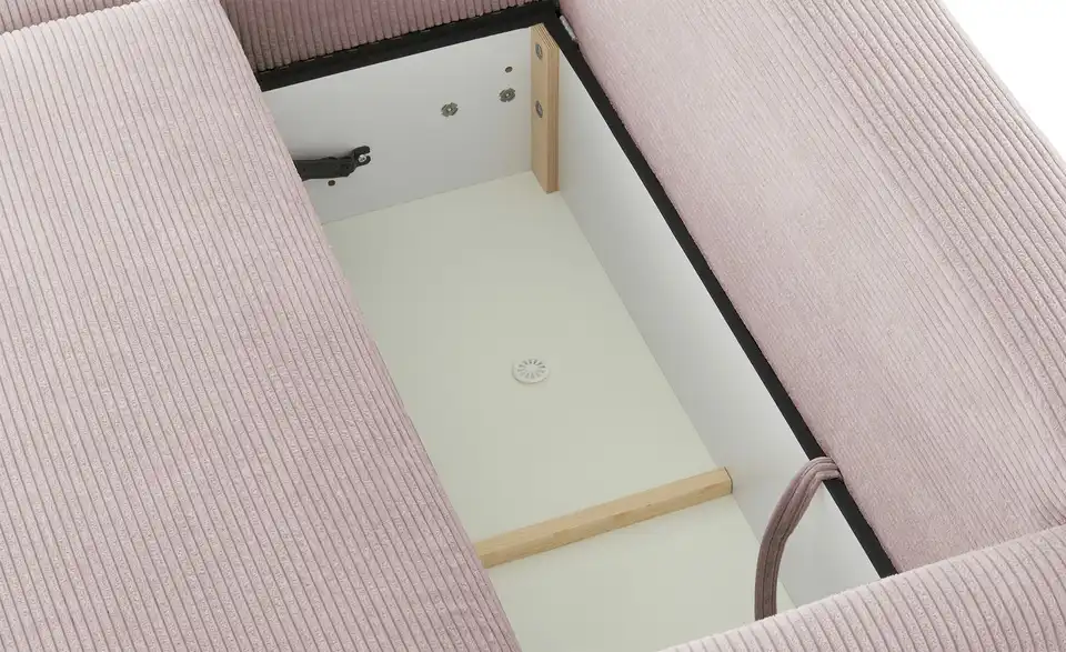 Ecksofa mit Boxspringpolsterung, Detailansicht