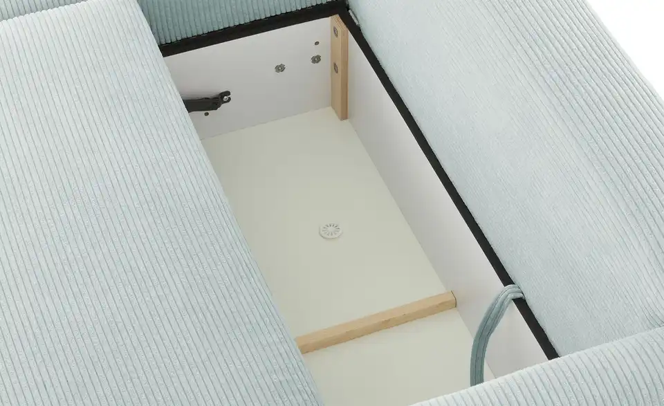 Ecksofa mit Boxspringpolsterung, Detailansicht
