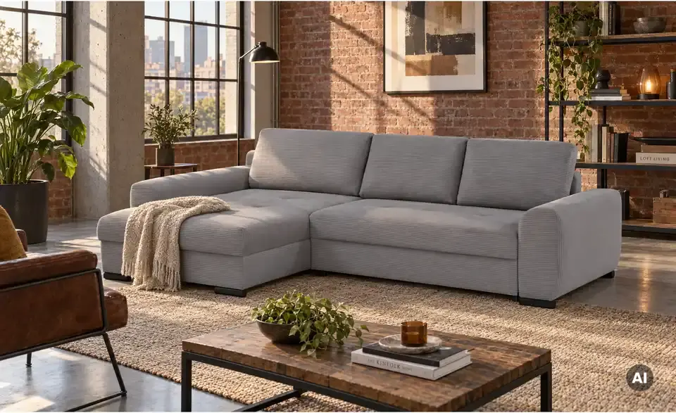 Ecksofa Soumia, in Wohnsituation