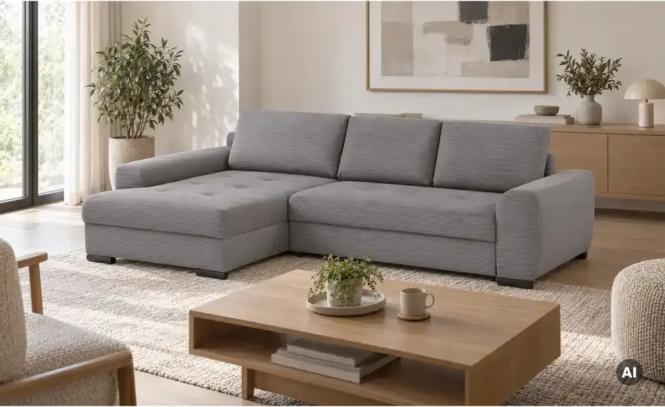 Ecksofa Soumia, in Wohnsituation