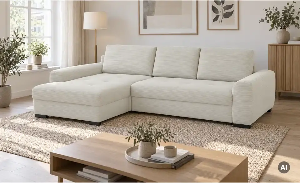 Ecksofa Soumia, in Wohnsituation