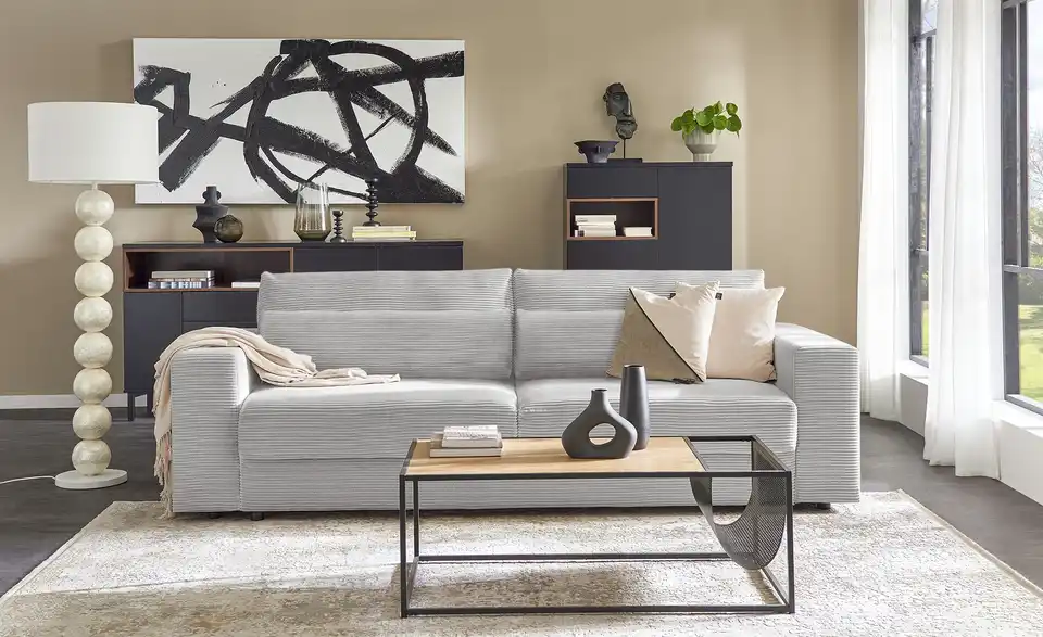 Big Sofa mit Schlaffunktion Branna, in Wohnsituation