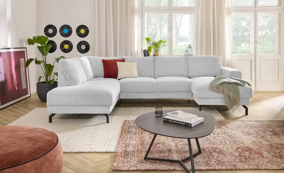 Twist Wohnlandschaft Brazil aus Cord, in Wohnsituation