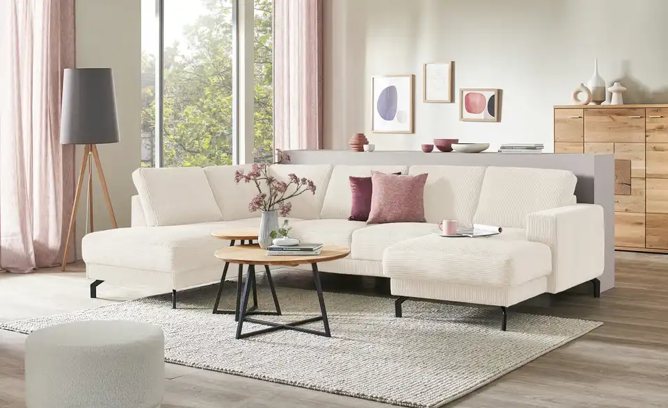 Twist Wohnlandschaft Brazil aus Cord, in Wohnsituation