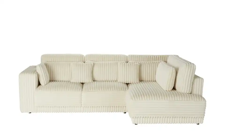 Twist Ecksofa in modernem Breitcord Torrino