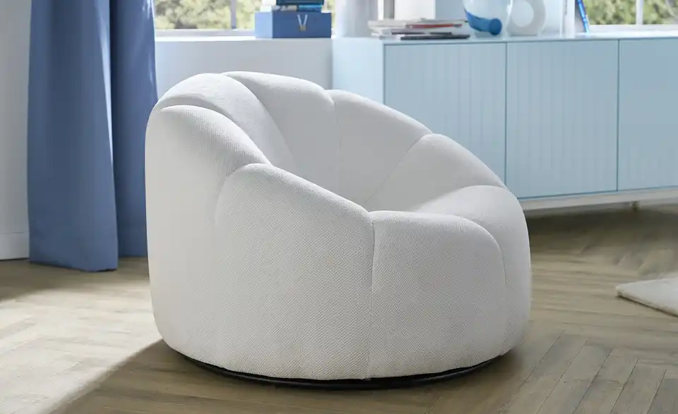 Loungesessel drehbar, in Wohnsituation