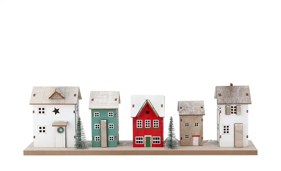 LED Objekt Häuserreihe, Frontansicht