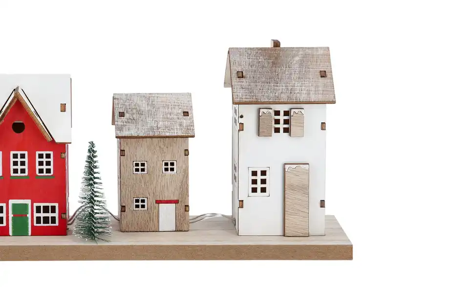 LED Objekt Häuserreihe, Detailansicht