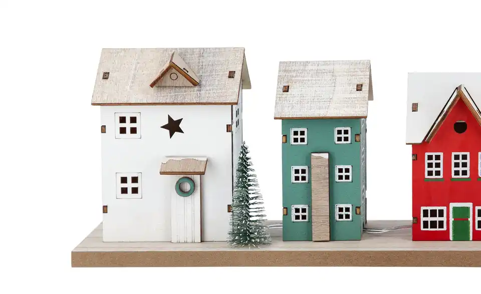 LED Objekt Häuserreihe, Detailansicht