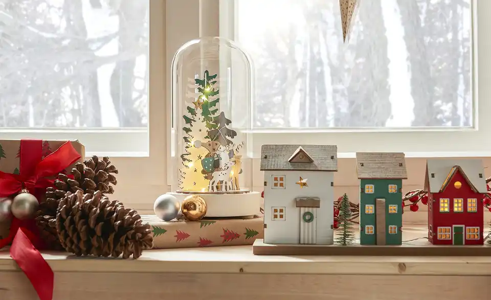 LED Objekt Häuserreihe, in Wohnsituation