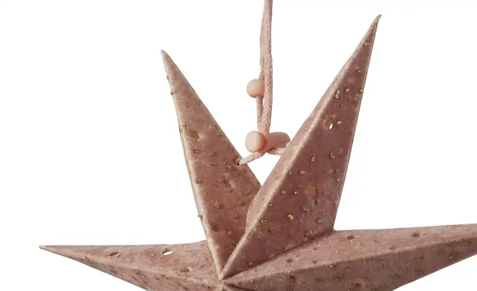 HOME STORY Papierstern Hänger, 2er Set, Detailansicht