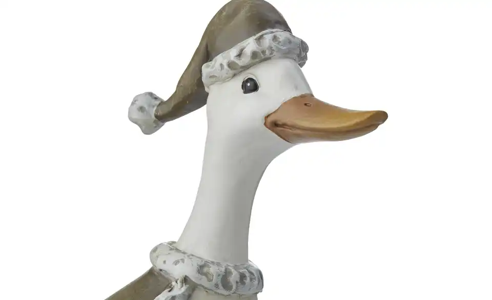 HOME STORY Deko Figur Weihnachtsgans, Detailansicht