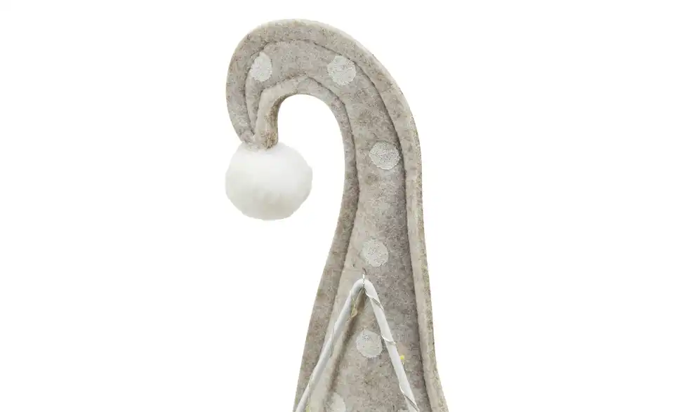 HOME STORY Figur Weihnachtsmann mit LED Stern, Detailansicht