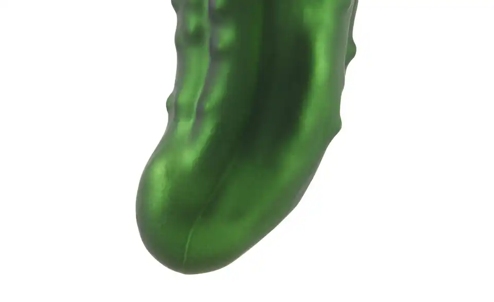 HOME STORY Weihnachtsbaumschmuck Gurke, Detailansicht