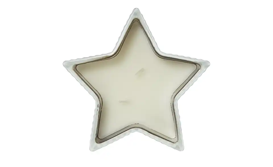 HOME STORY Duftkerze im Glas Stern, Draufsicht