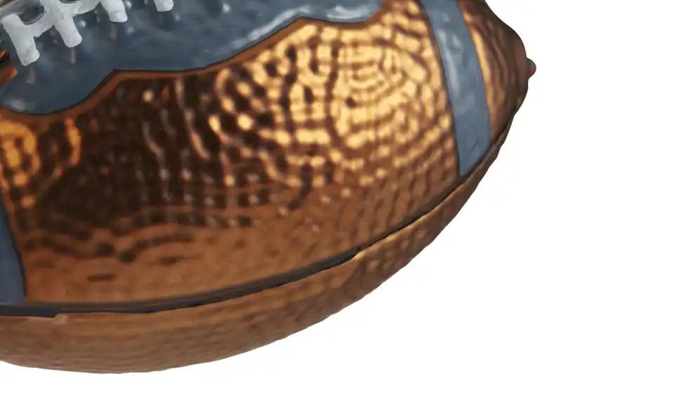 HOME STORY Weihnachtsbaumschmuck Football, Detailansicht