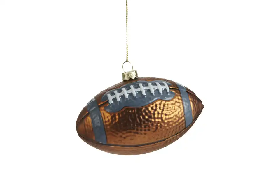 HOME STORY Weihnachtsbaumschmuck Football, Frontansicht
