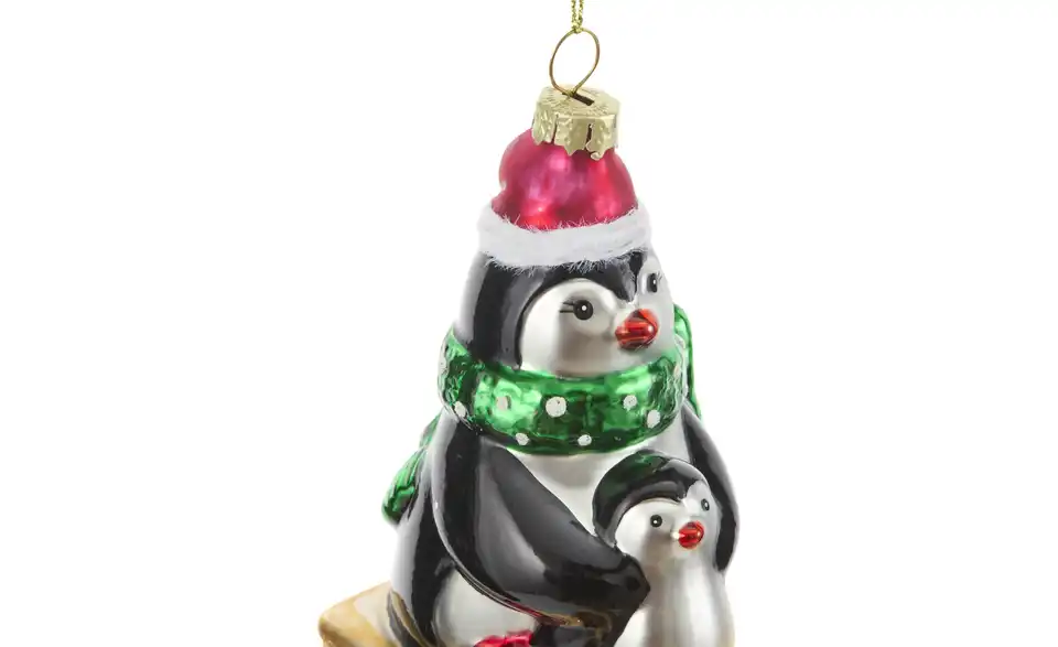 HOME STORY Weihnachtsbaumschmuck Pinguine, Detailansicht