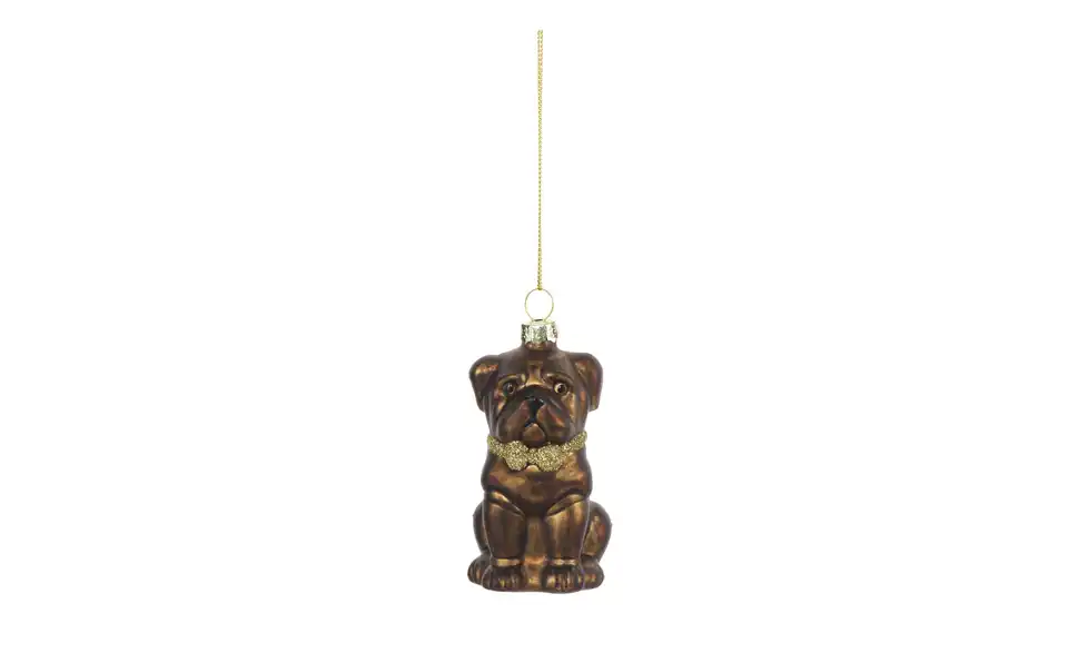 HOME STORY Weihnachtsbaumschmuck Hund, Frontansicht