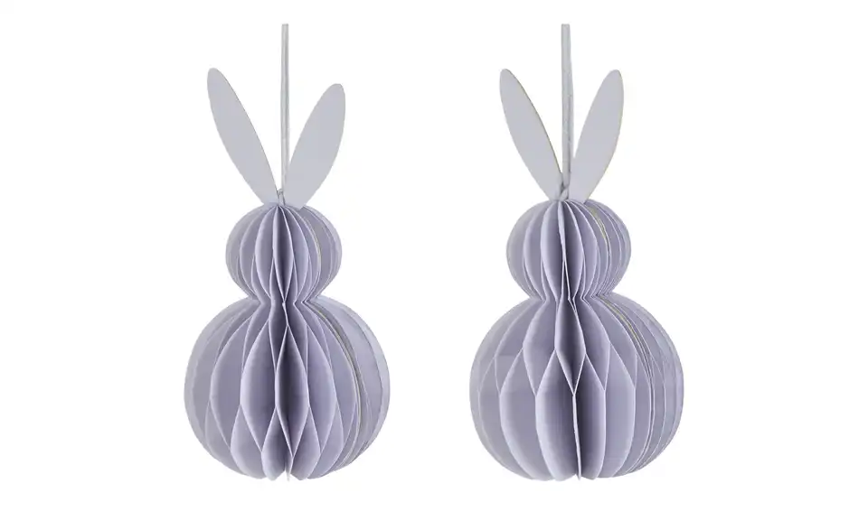 HOME STORY 2er Set Waben-Osterhase, Perspektive
