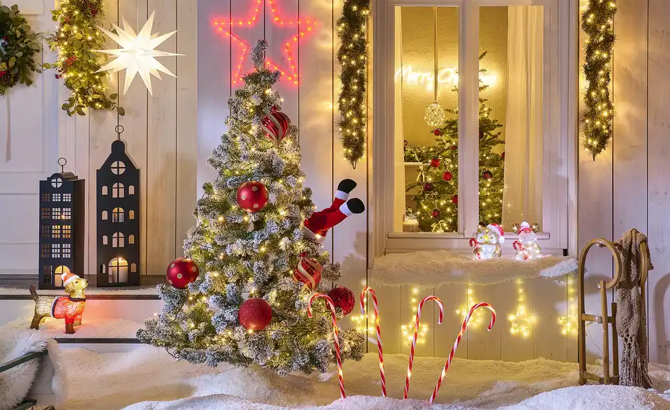 Outdoor Weihnachtskugeln, 6er Set, in Wohnsituation