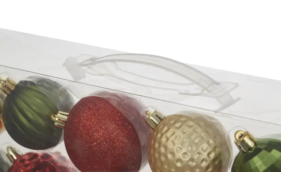 Weihnachtsbaumkugeln, 30er Set, Detailansicht