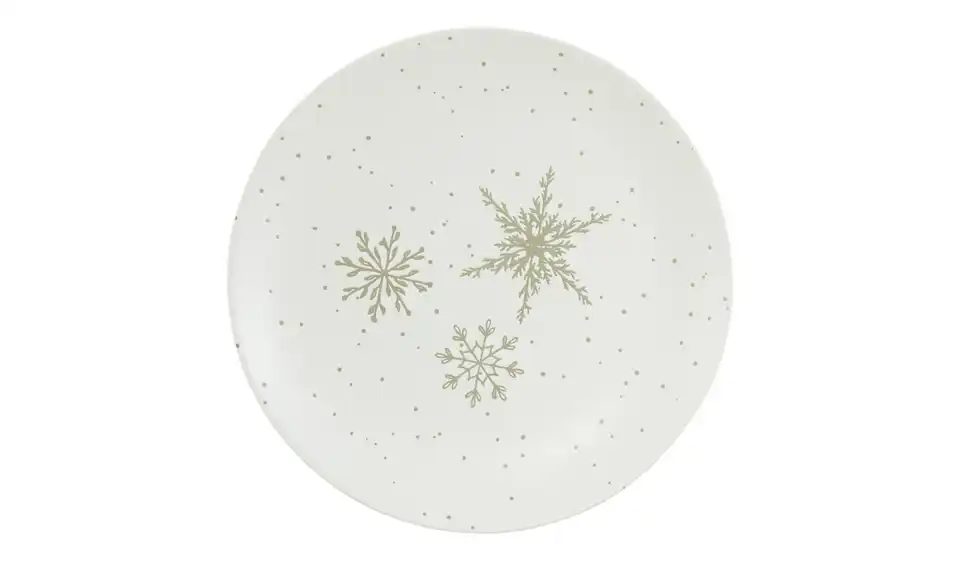 Teller Schneeflocken, Frontansicht