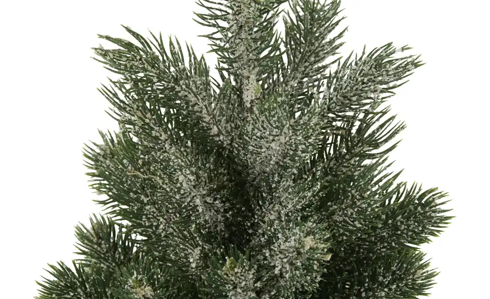 Deko Tanne im Jutesack, sortiert, Detailansicht