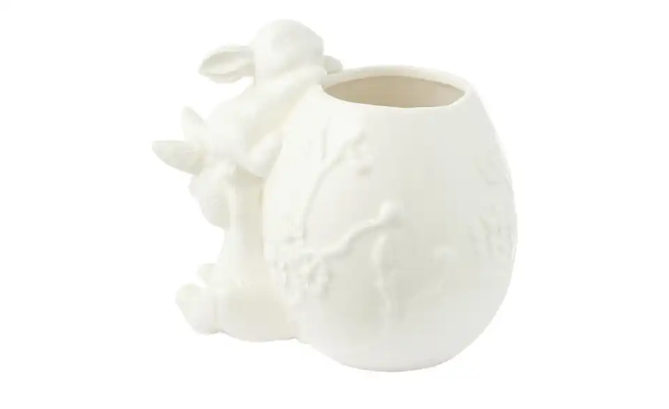 HOME STORY Vase mit Osterhase, Rückansicht
