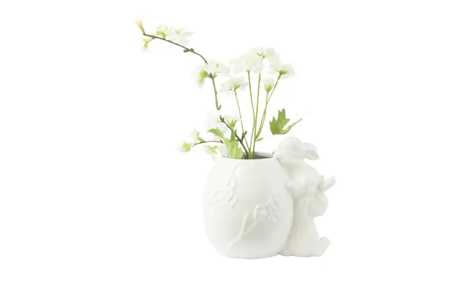 HOME STORY Vase mit Osterhase, in Wohnsituation