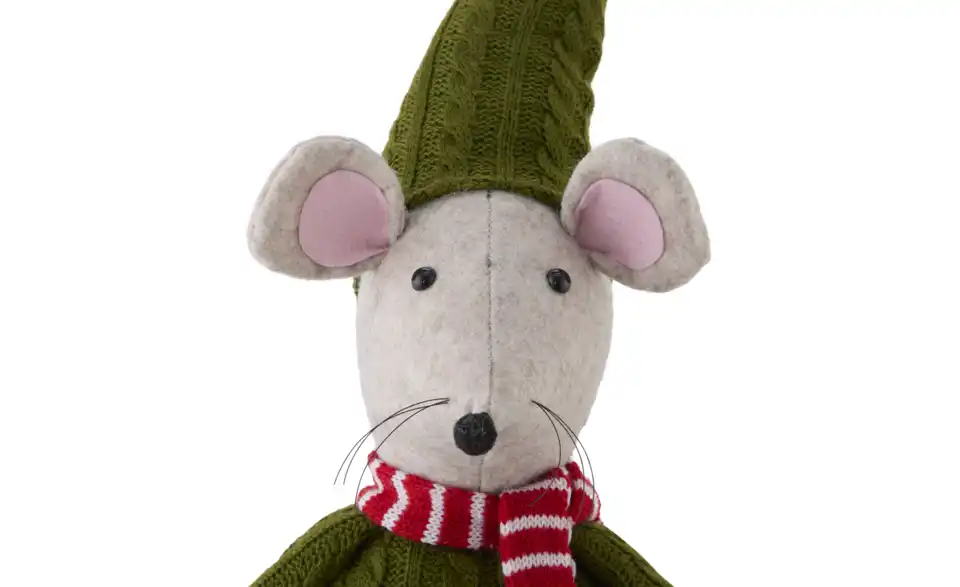 HOME STORY Figur Weihnachtsmaus, Detailansicht