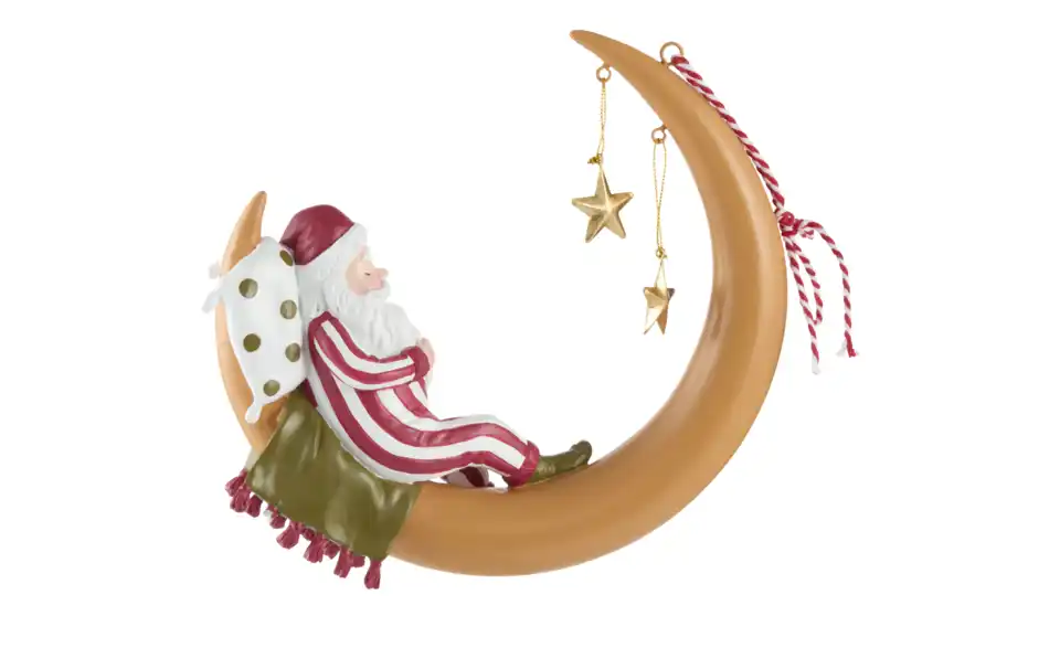 HOME STORY Anhänger Santa auf Mond, Rückansicht
