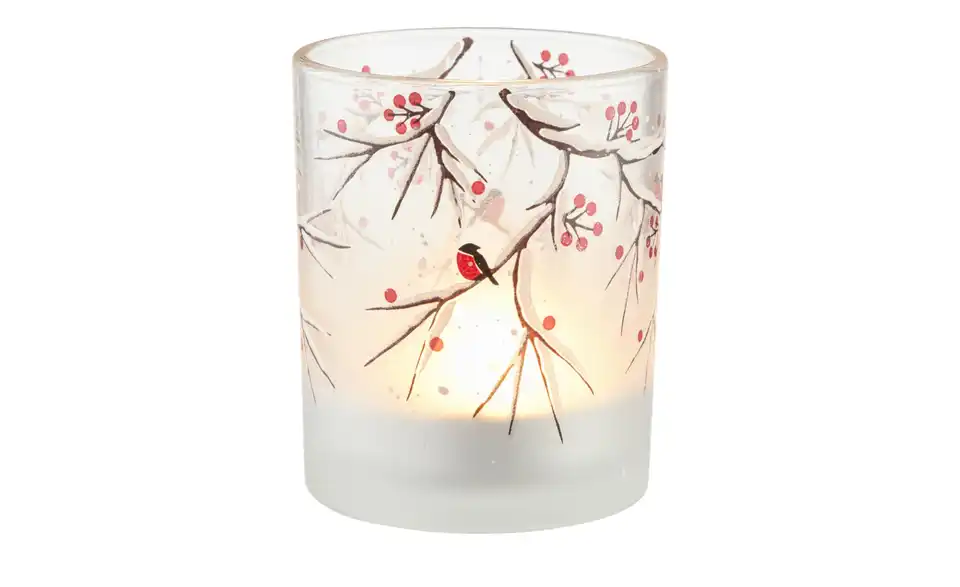 HOME STORY Teelichtglas Zweige, Beleuchtet
