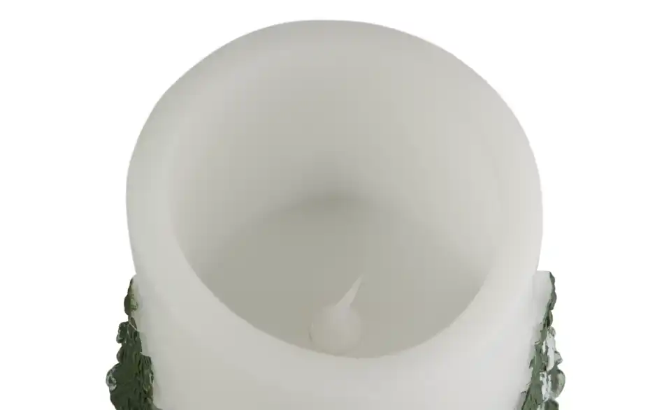 HOME STORY LED Kerze mit Bäumen, Detailansicht