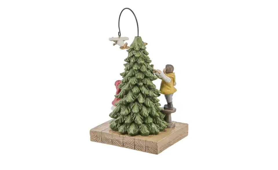 HOME STORY LED geschmückter Baum, Rückansicht
