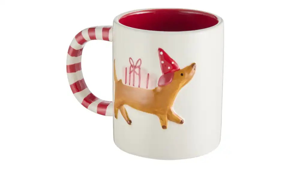 HOME STORY Weihnachtstasse Dackel, Perspektive