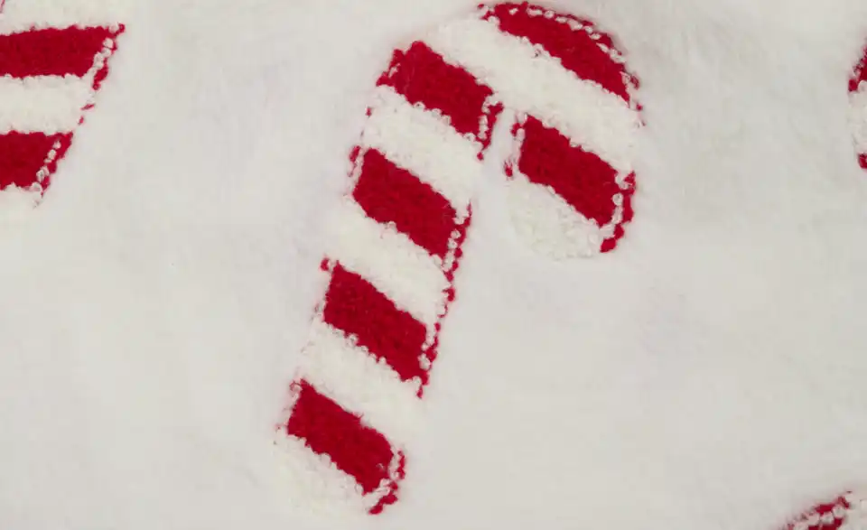HOME STORY Weihnachtsstrumpf Zuckerstangen, Detailansicht