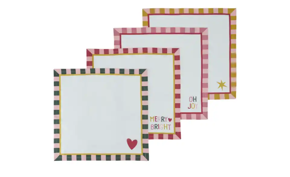 Serviette 4er Set, Frontansicht