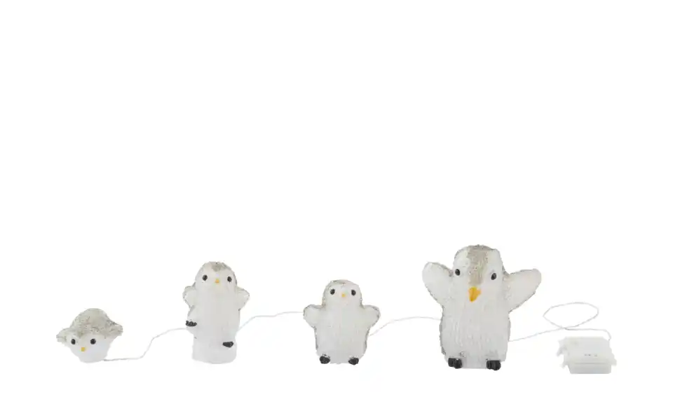 LED Pinguin 4er Set, Frontansicht