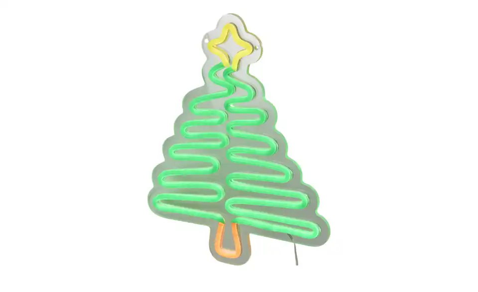 LED Neonschild Weihnachtsbaum, Beleuchtet