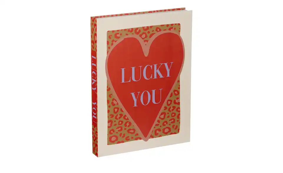 Deko Buch Lucky you, Frontansicht